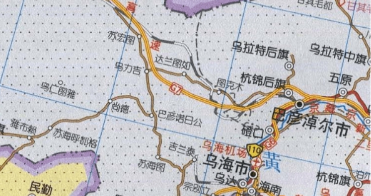 内蒙古交通地图高清完整版