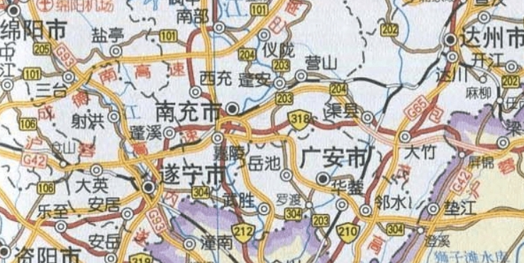 四川省交通地图高清完整版