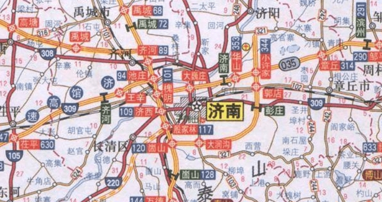 山东省交通地图高清完整版