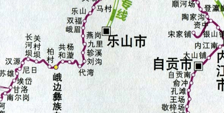 四川省铁路交通地图高清完整版