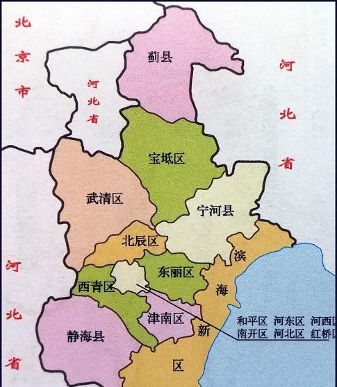 天津地图简图