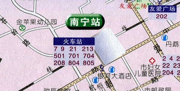 广西铁路交通地图