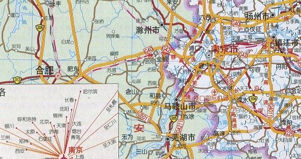 江苏省交通地图高清版大图