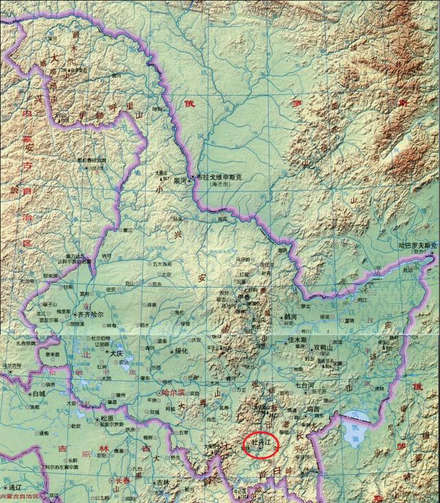黑龙江省地形图高清版大图