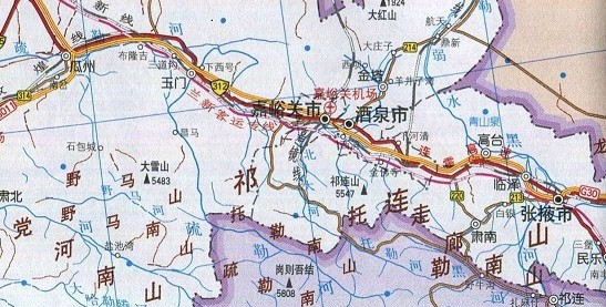 甘肃交通地图全图