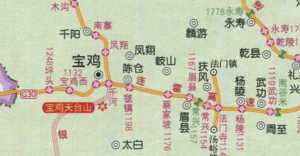 陕西省高速公路地图高清版