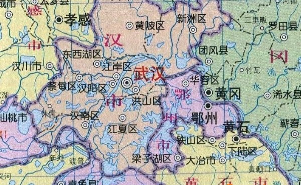 湖北省地图高清新版