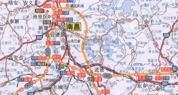 江西省交通地图高清版