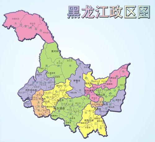 黑龙江省地图高清版大图