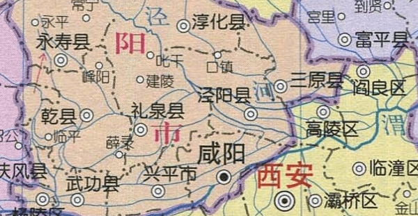 陕西省地图高清版