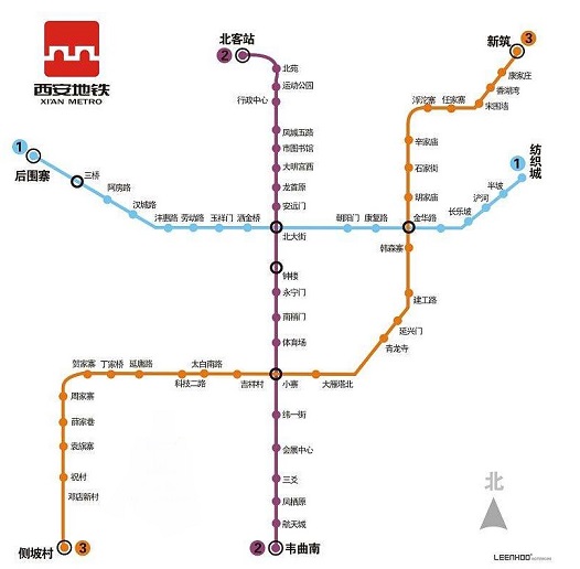 2017西安地铁所有线路图