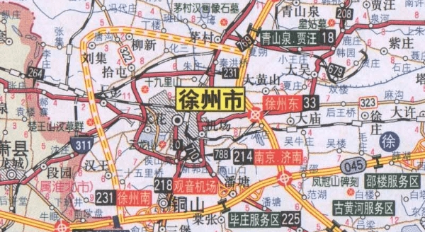 徐州市交通地图高清版