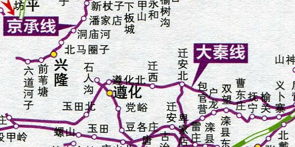 河北省铁路交通地图