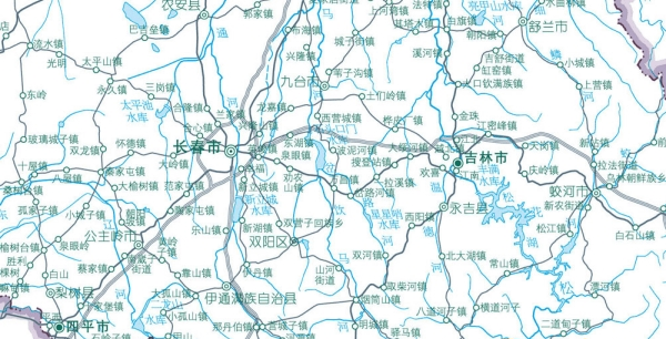 吉林地图公路交通高清版