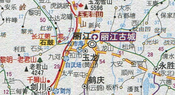 云南旅游交通图高清版