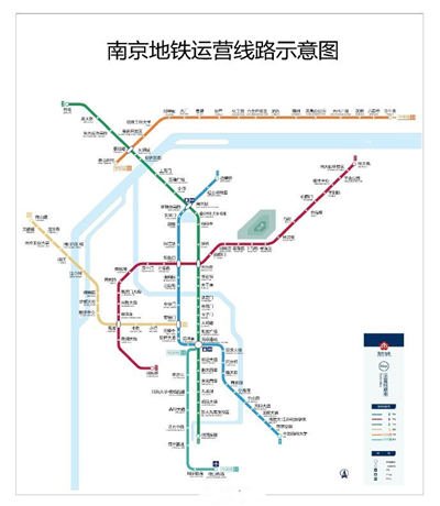 2017年南京地铁线路图高清版