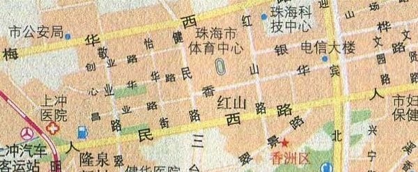 珠海旅游交通地图