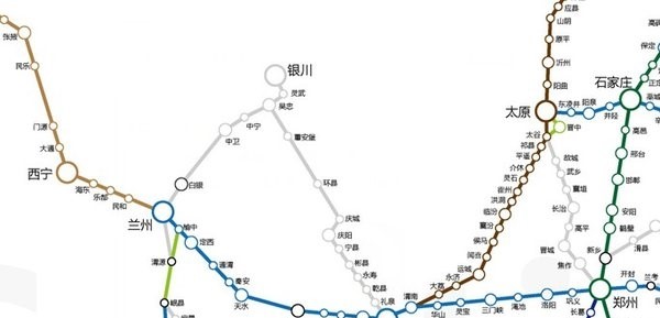  高铁线路网
