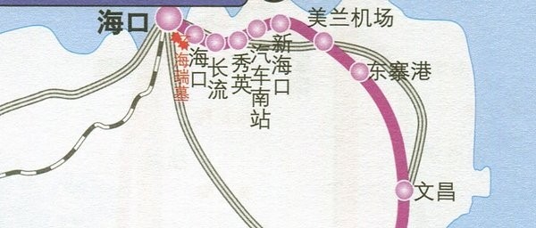 海南高铁线路图新版(海南东环高铁线路图)