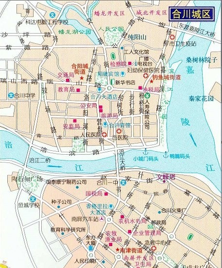 重庆市合川区地图