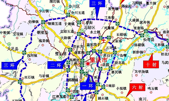 重庆高速公路新版规划图