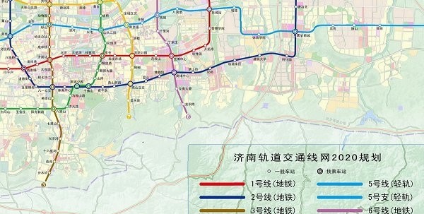 济南地铁规划图高清版