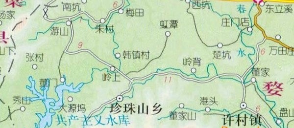德兴乡镇村地图