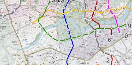 沈阳地铁规划线路图新版