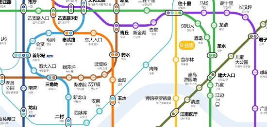 韩国首尔地铁图高清版