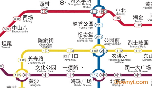 2019广州地铁线路图高清版