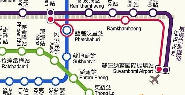曼谷地铁线路图中文版