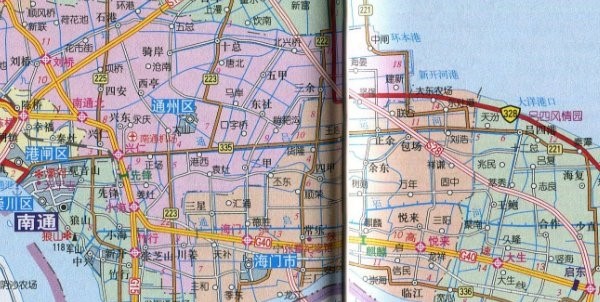 江苏南通市地图