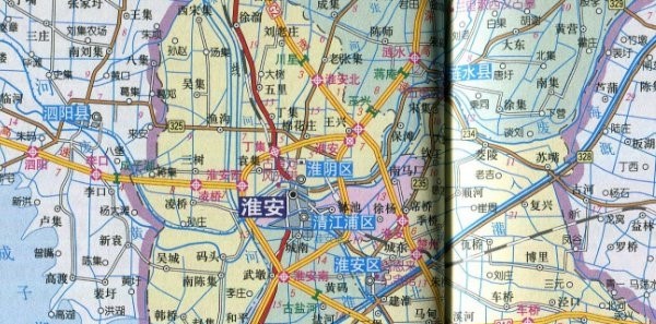 江苏淮安地图