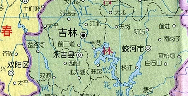 吉林省地图高清全图