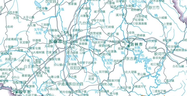 吉林地图公路交通高清版