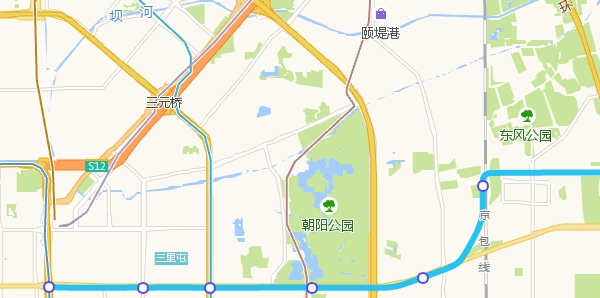 北京3号线地铁线路图