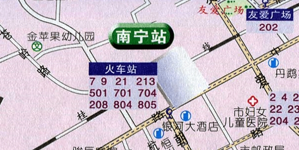 广西铁路交通地图