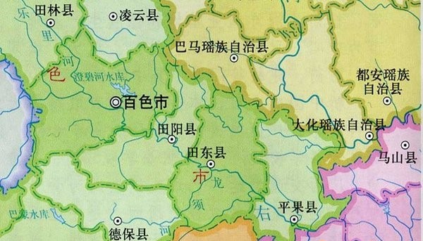 广西地图高清版大图片