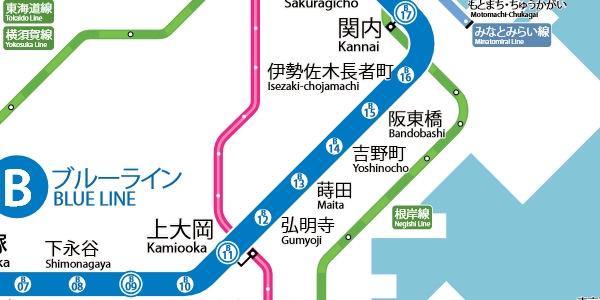 横滨地铁线路图