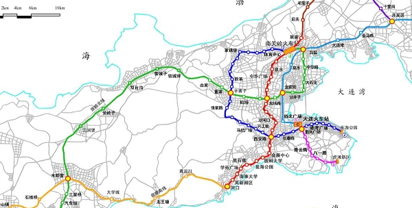 大连地铁线路规划图