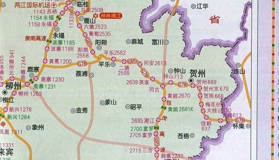 广西高速公路地图全图