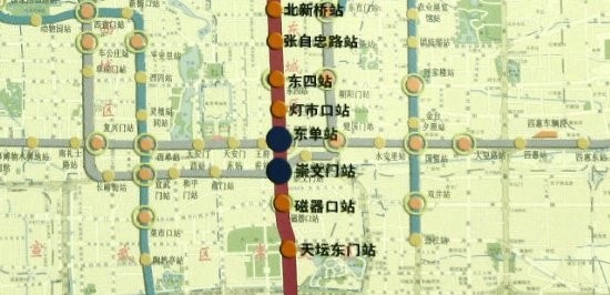 北京地铁5号线路图新版