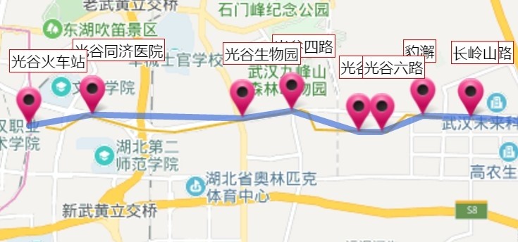武汉地铁11号线东段线路图新版