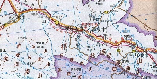 甘肃交通地图全图