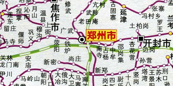 河南省铁路交通地图