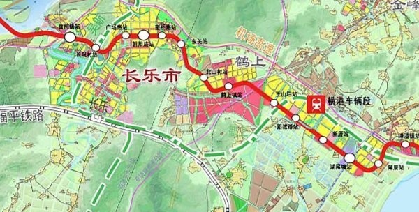福州地铁新版规划图