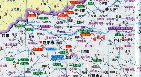 河南省旅游地图高清全图