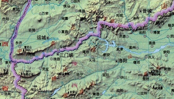 河南省地形地势图全图