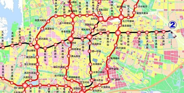 合肥地铁规划图高清版