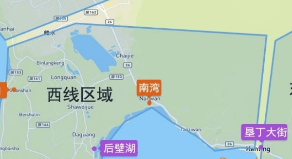 台湾垦丁地图高清版